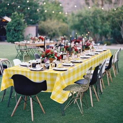 Holiday Gingham Table Cloth - Image 11