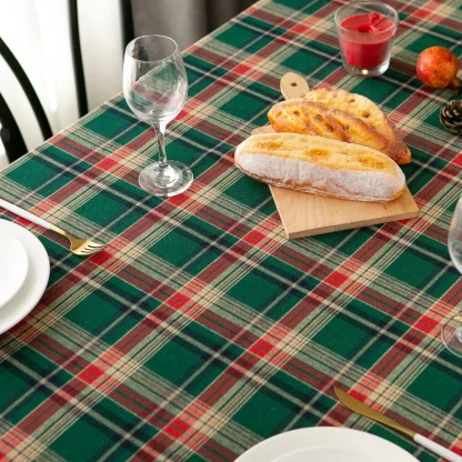Plaid Christmas Table cloth - Image 4