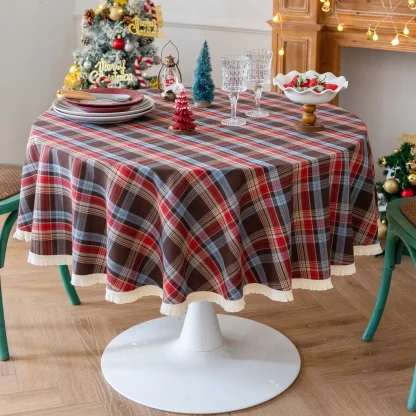 Plaid Christmas Table cloth - Image 13