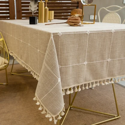 Tassel Checkered Table Decor - Image 6