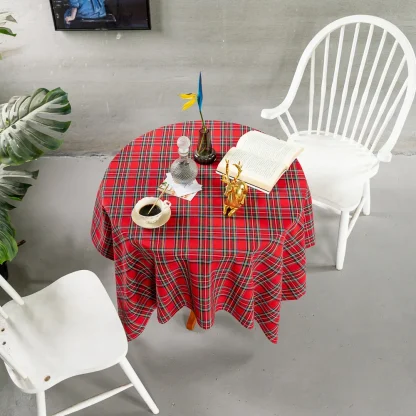 Christmas Plaid Table Cloth - Image 6