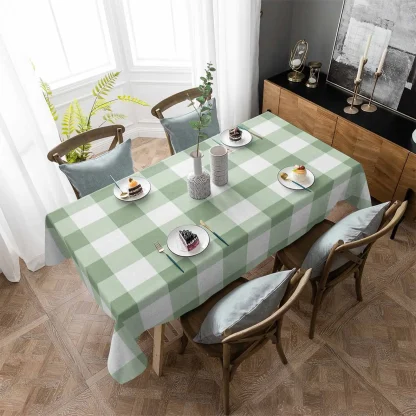 Plaid Table Decor Cloth