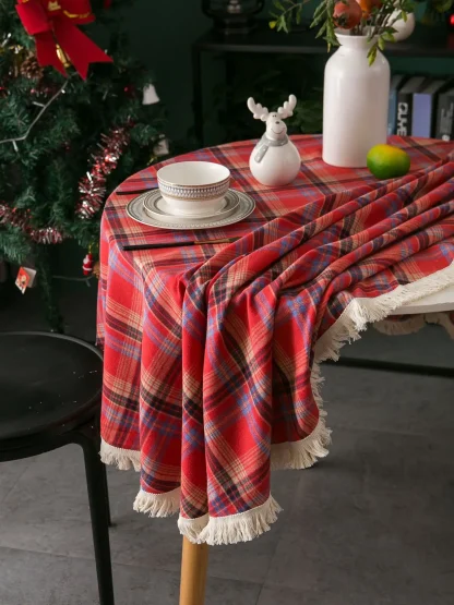 Tassel Christmas Table Cover - Image 5