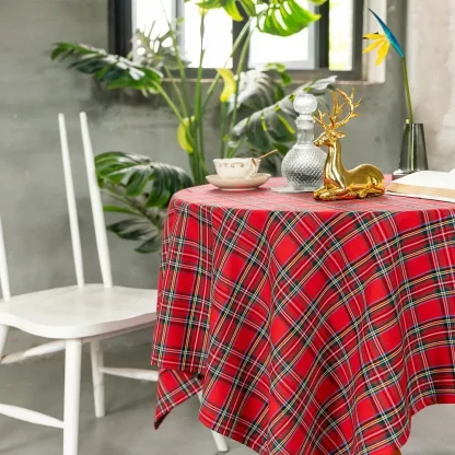Christmas Plaid Table Cloth - Image 8