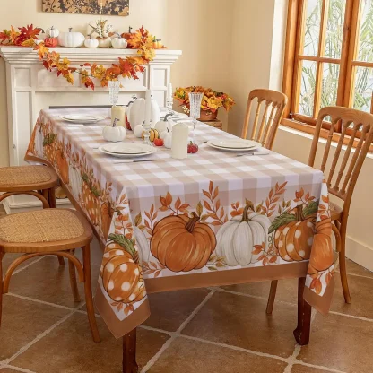 Pumpkin Harvest Table Cloth - Image 2