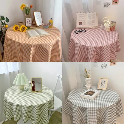Fresh Checkered Round Cloth - Image 11
