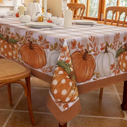 Pumpkin Harvest Table Cloth - Image 4