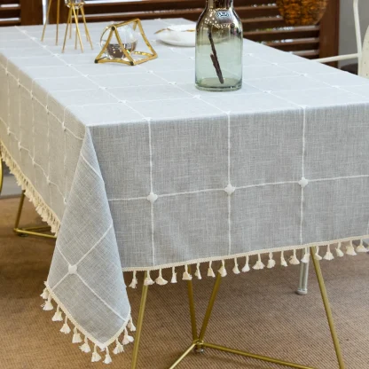 Tassel Checkered Table Decor - Image 7