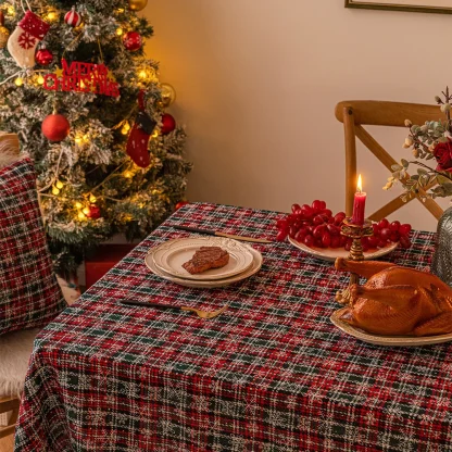 Festive Snowflake Table Cloth - Image 4