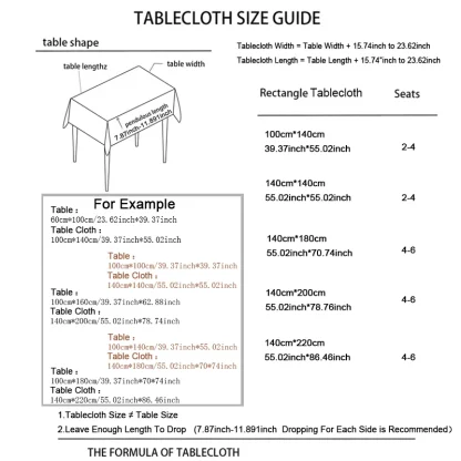 Holiday Checkered Table Cover - Image 6