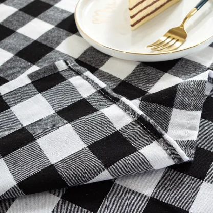 Holiday Checkered Table Cover - Image 4