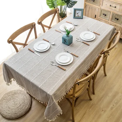 Tassel Checkered Table Decor - Image 9