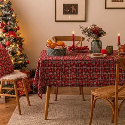 Festive Snowflake Table Cloth - Image 3