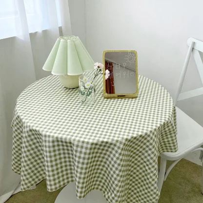 Fresh Checkered Round Cloth - Image 2