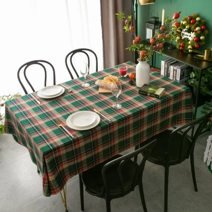 Plaid Christmas Table cloth