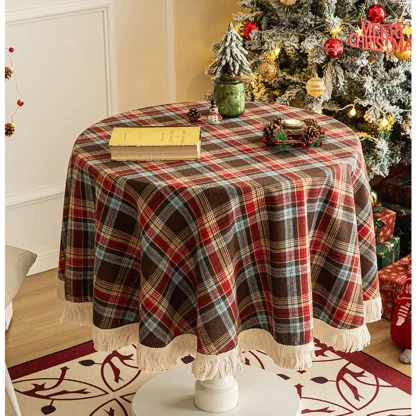 Tassel Plaid Holiday Cover - Image 5