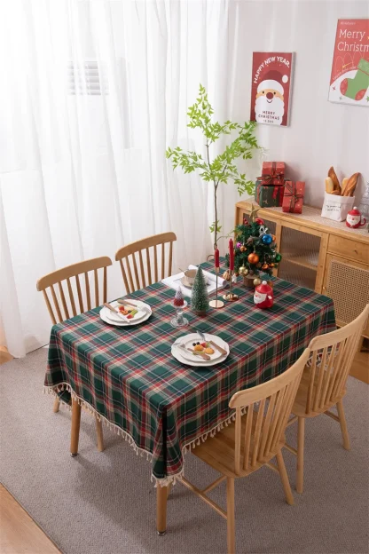 Round Holiday Table Cover - Image 6