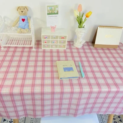 Fresh Plaid Desk Cover - Image 2