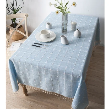 Tassel Checkered Table Decor - Image 4