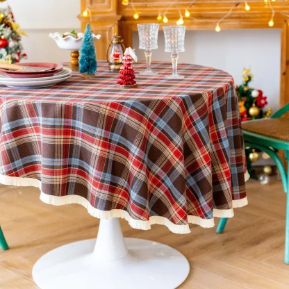 Tassel Plaid Holiday Cover - Image 2
