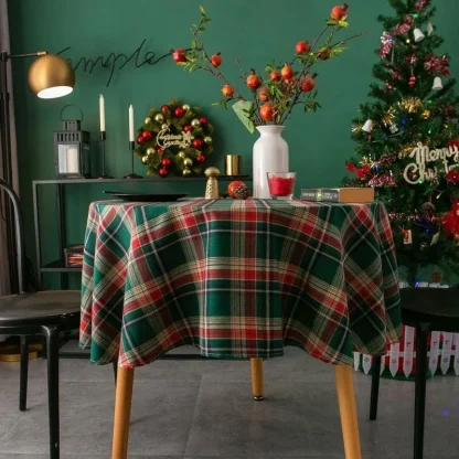 Round Holiday Table Cover - Image 3