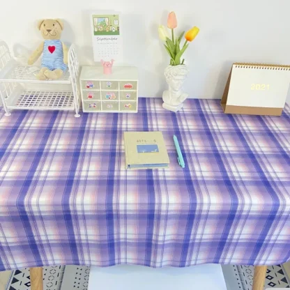 Fresh Plaid Desk Cover - Image 4