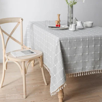 Tassel Checkered Table Decor - Image 10